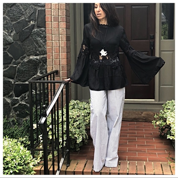 ✨LAST ONE✨PARIS Boho chic blouse with lace detail - Picture 3 of 8